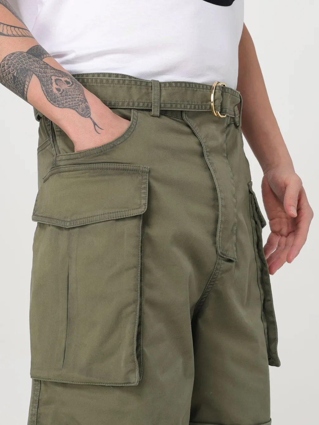 Turn-Up Hem Cargo Shorts