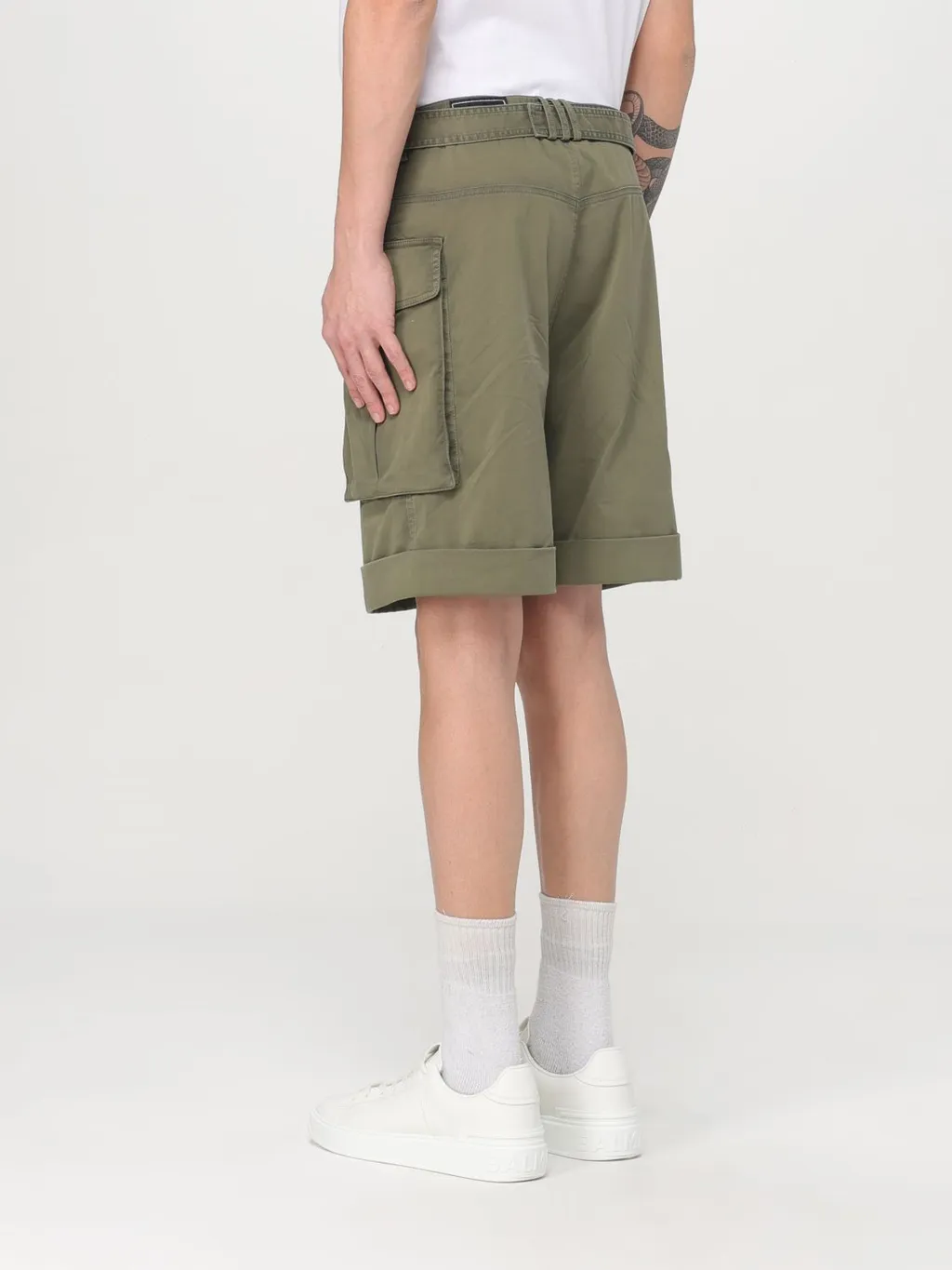 Turn-Up Hem Cargo Shorts