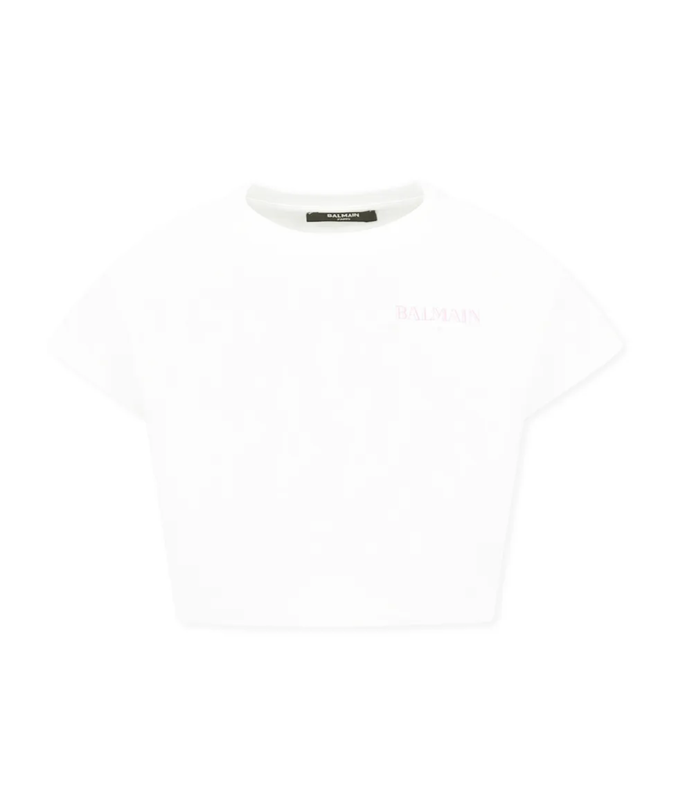 Short-Sleeved Cropped T-Shirt