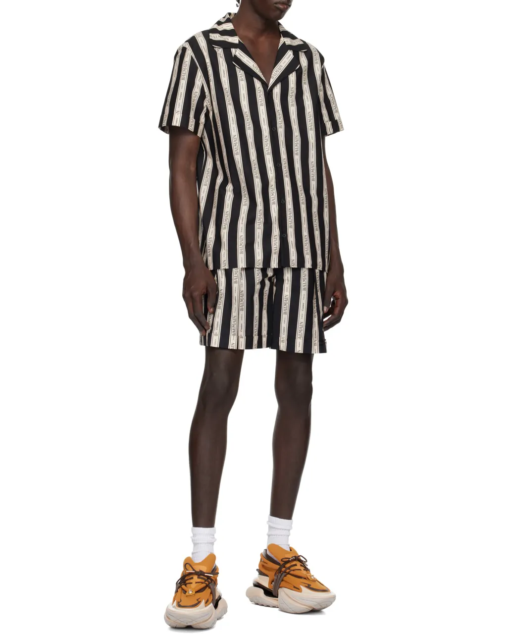 Jacquard Pleated Shorts