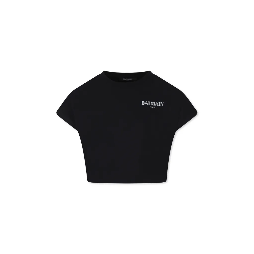 Short-Sleeved Cropped T-Shirt