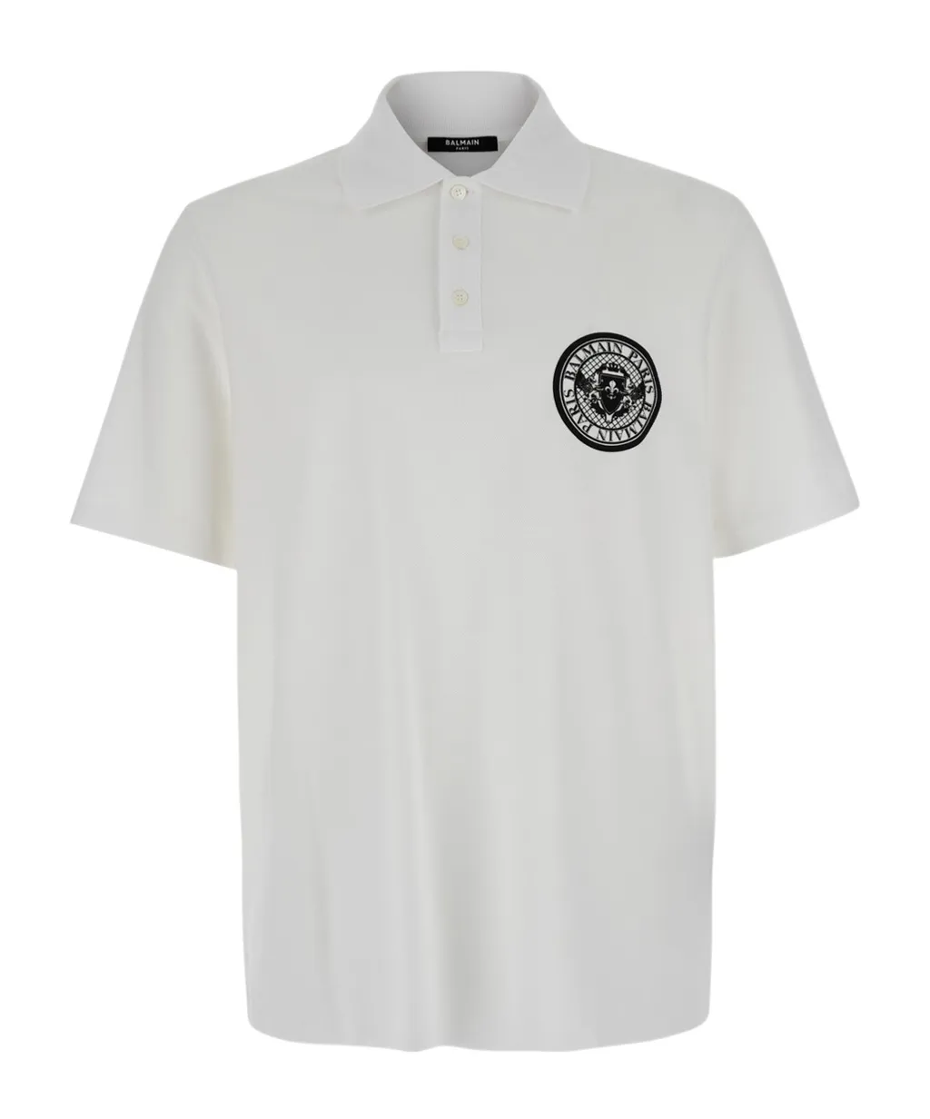 Coin-Printed Polo Shirt