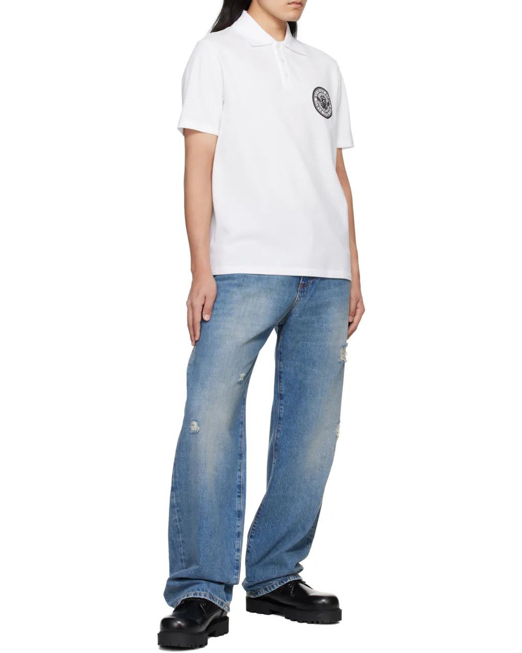 Coin-Printed Polo Shirt