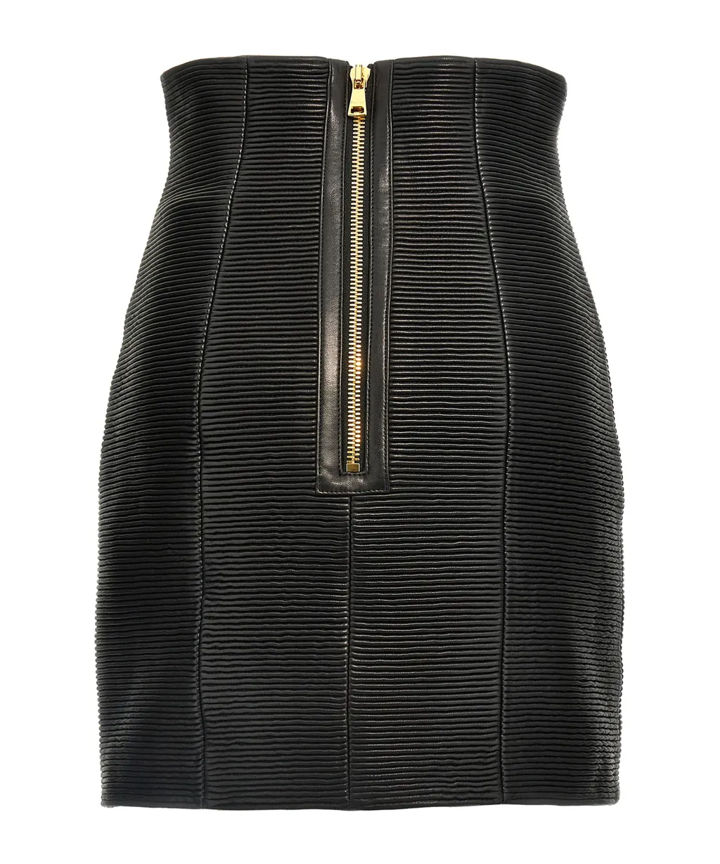Hw Rolled High-Waist Mini Skirt