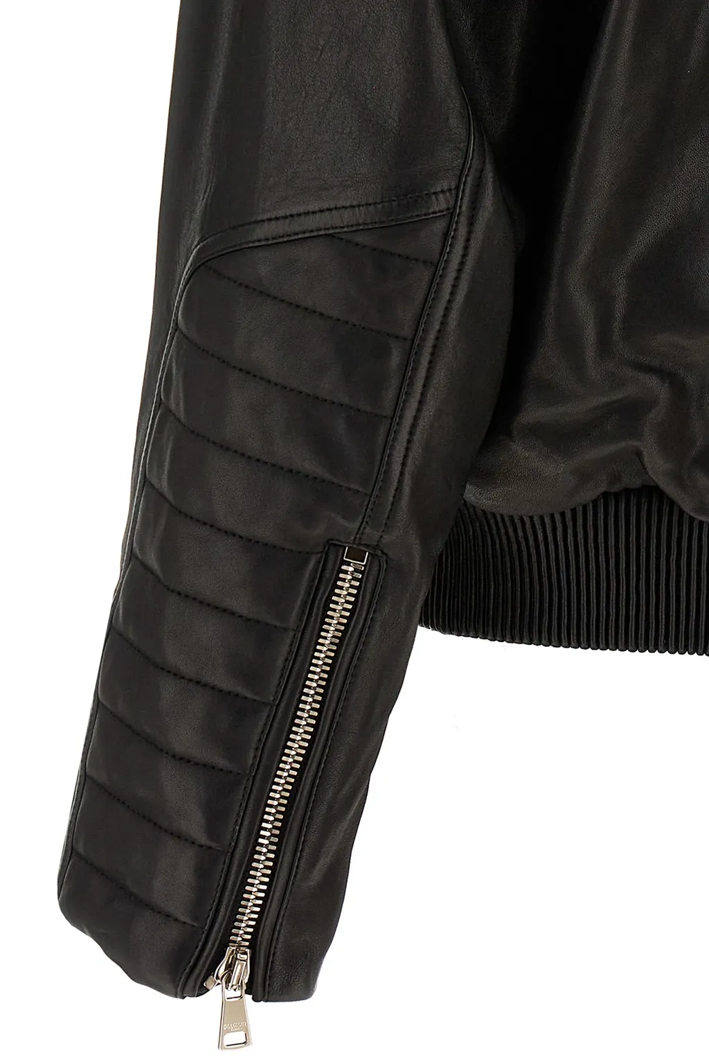 Layered Leather Jacket