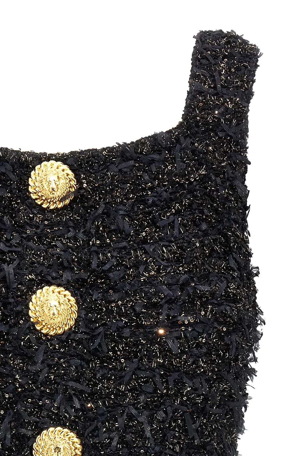 Cropped Tweed Top