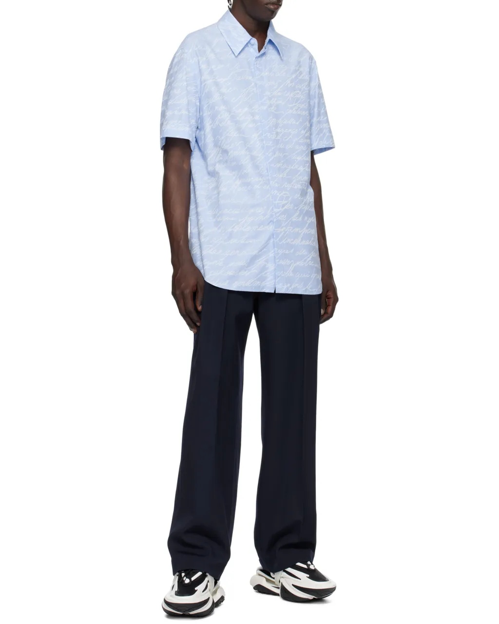 Jacquard Shirt With Print Love Letter
