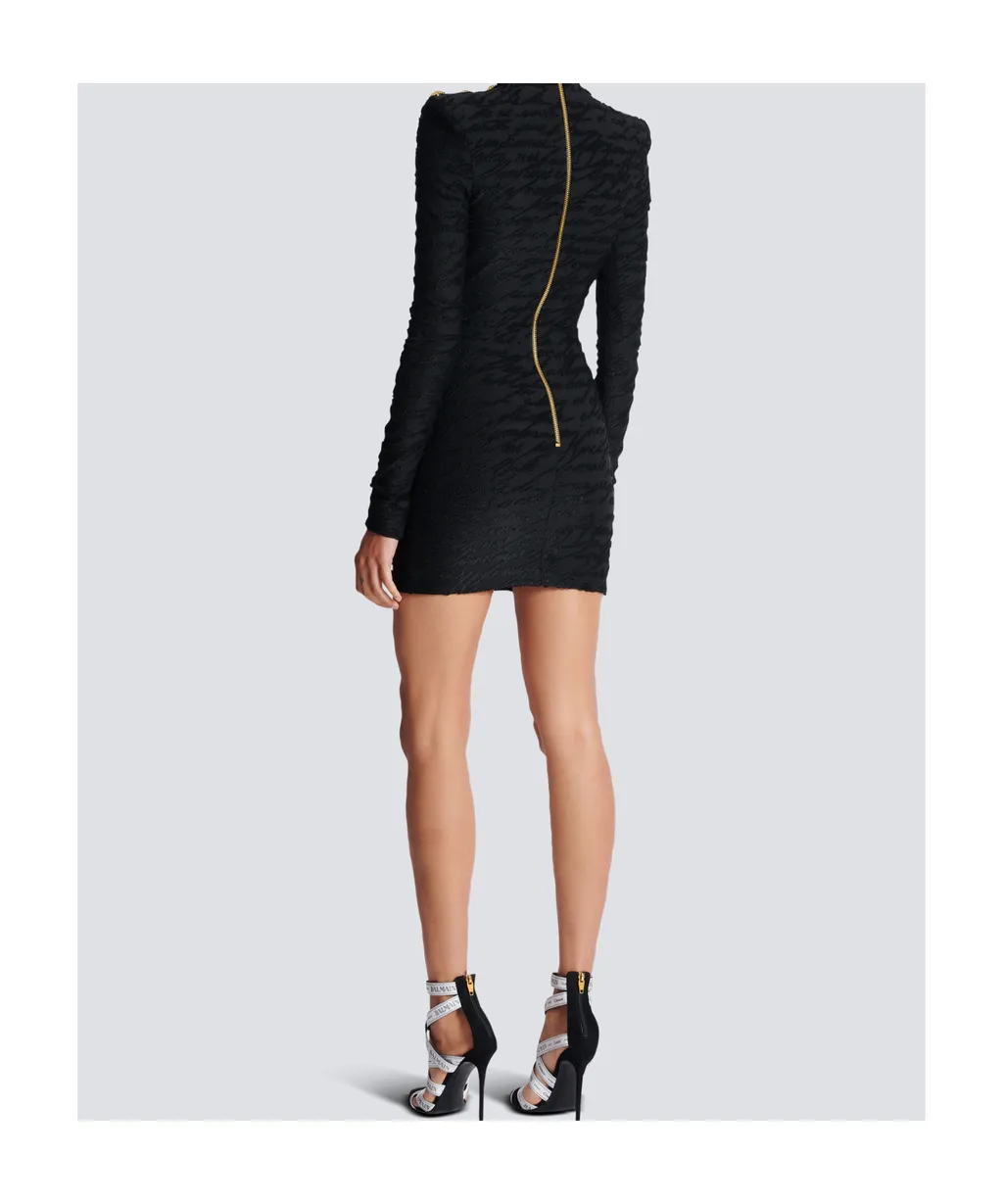 Love Letter Jacquard Short Knit Dress