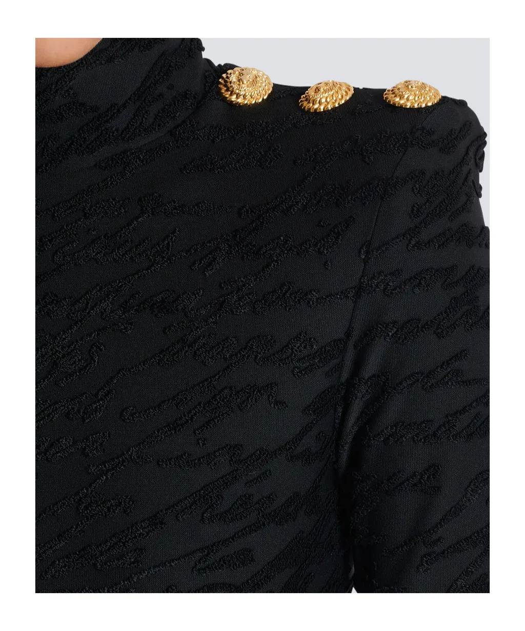 Love Letter Jacquard Short Knit Dress