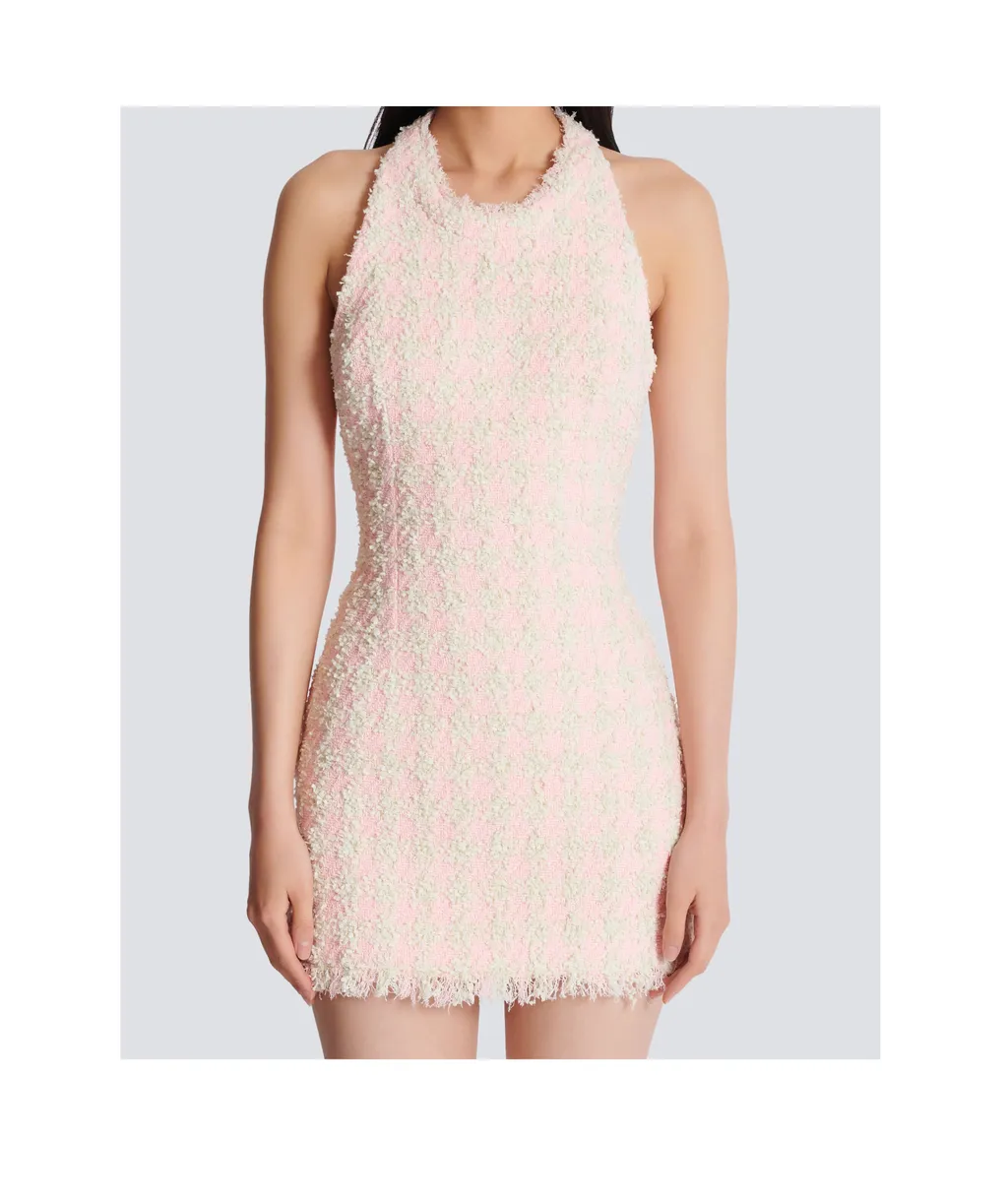 Tweed Sleeveless Mini Dress