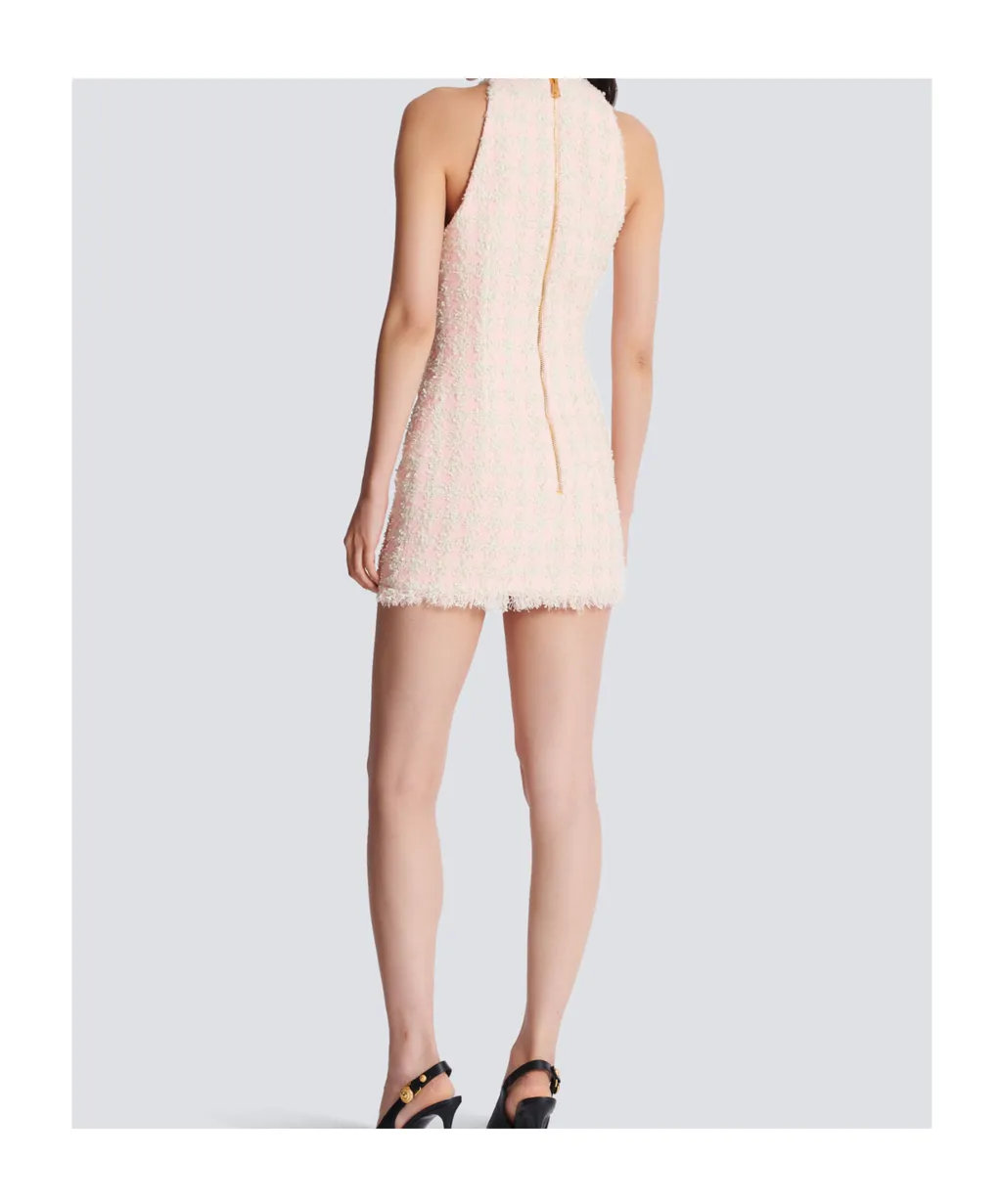 Tweed Sleeveless Mini Dress