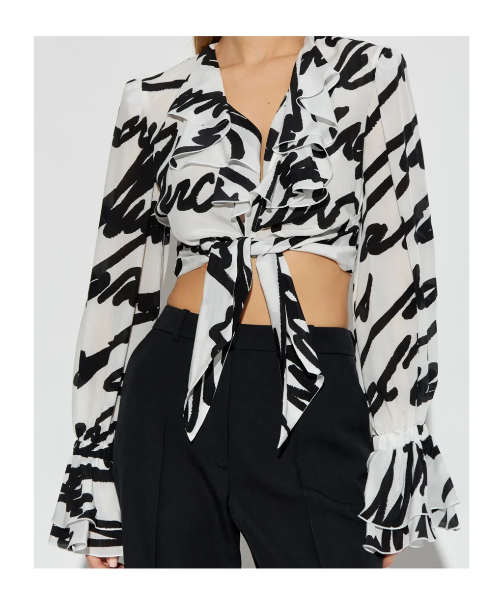 Love Letter Ruffled Wrap Top