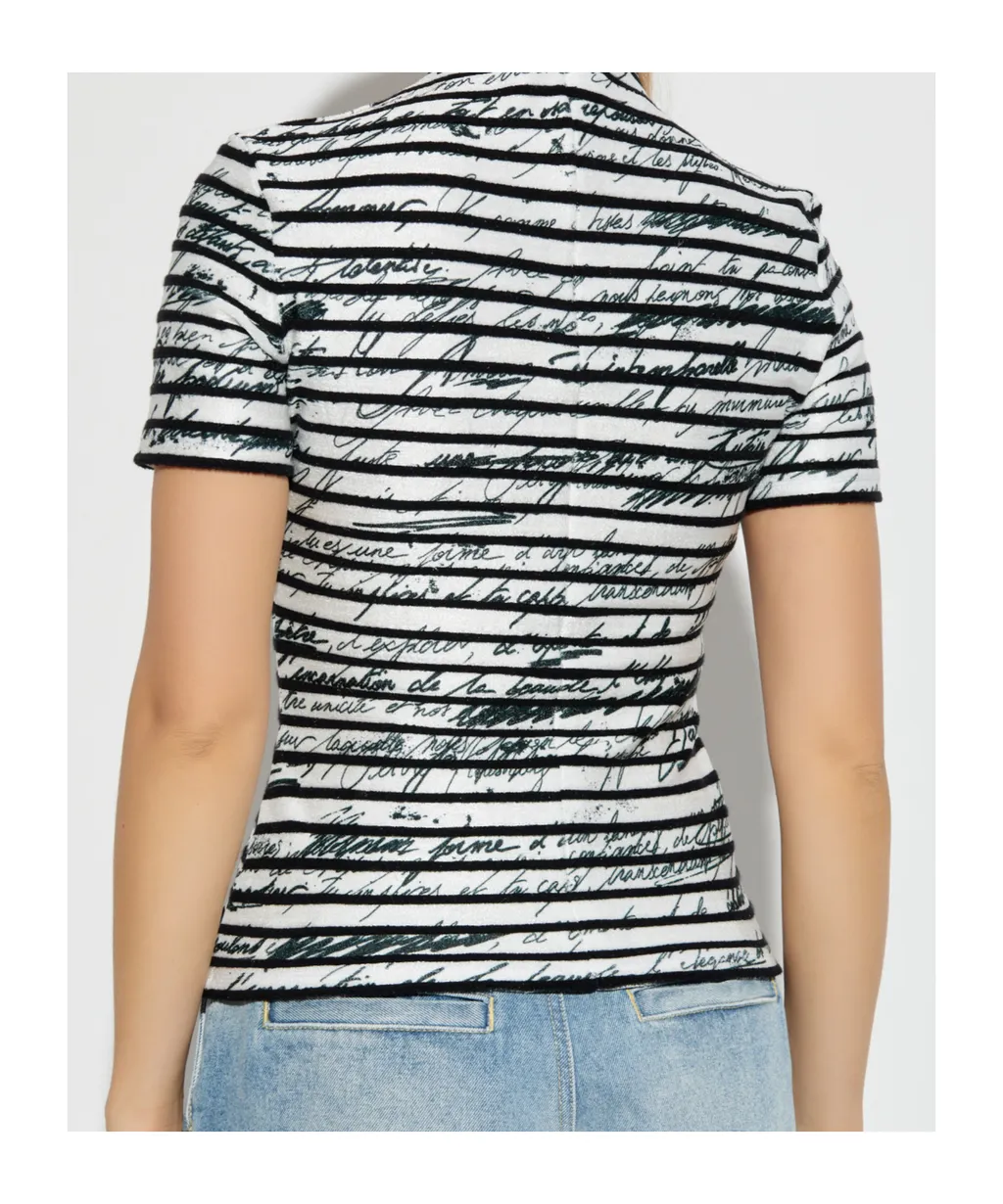 Striped Love Letter Top