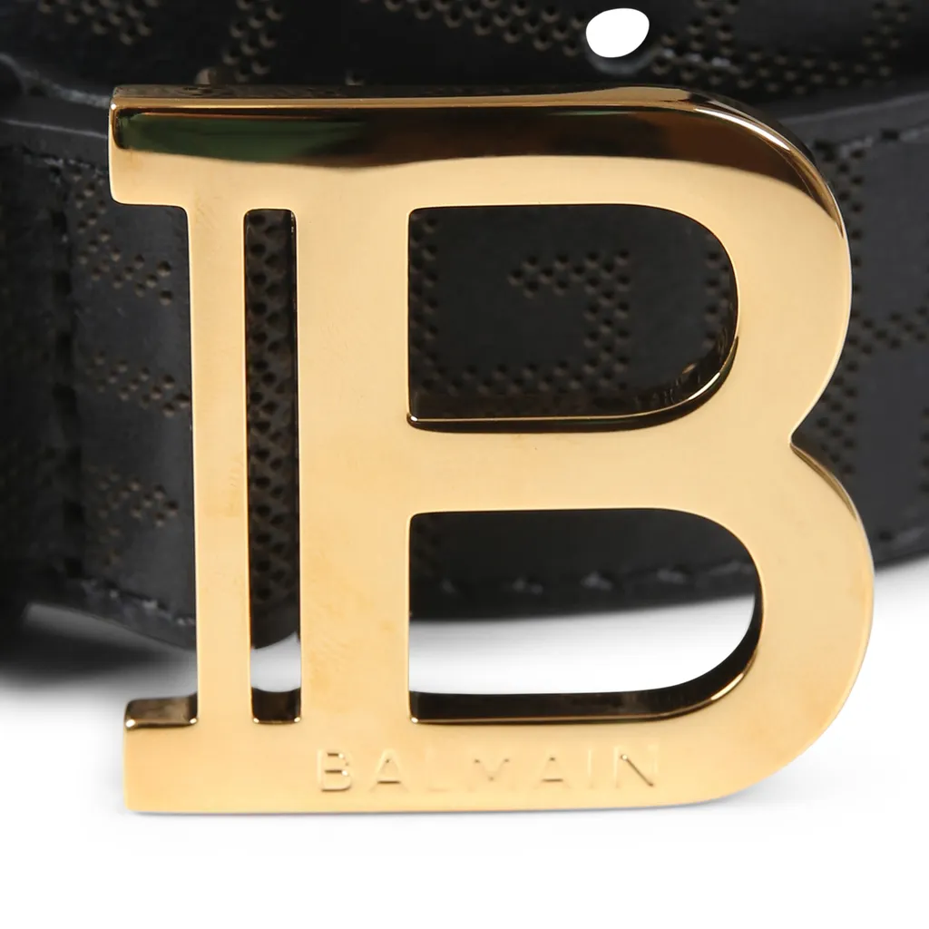 Logo Plaque Buckle Belt