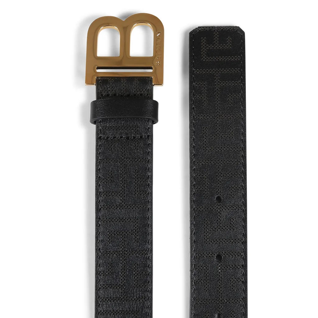 Logo Plaque Buckle Belt