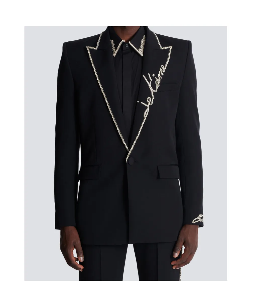Love Letter Embroidered 1-Button Jacket