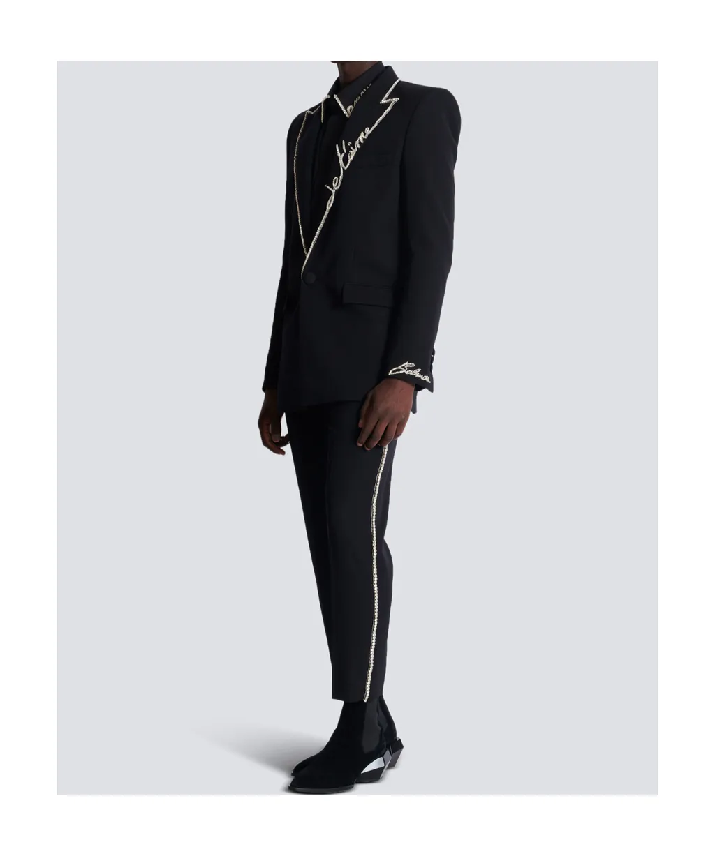 Love Letter Embroidered 1-Button Jacket