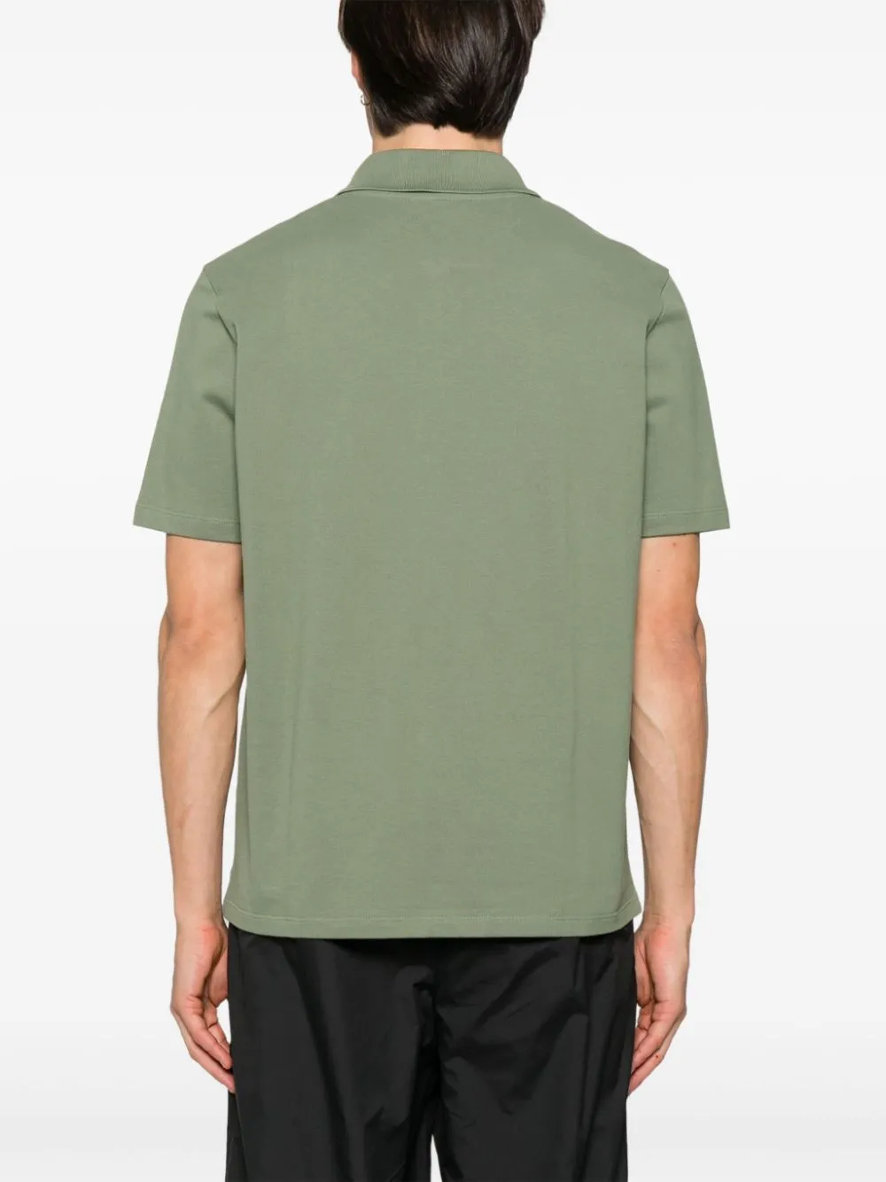 Logo Embroidered Short-Sleeved Polo Shirt