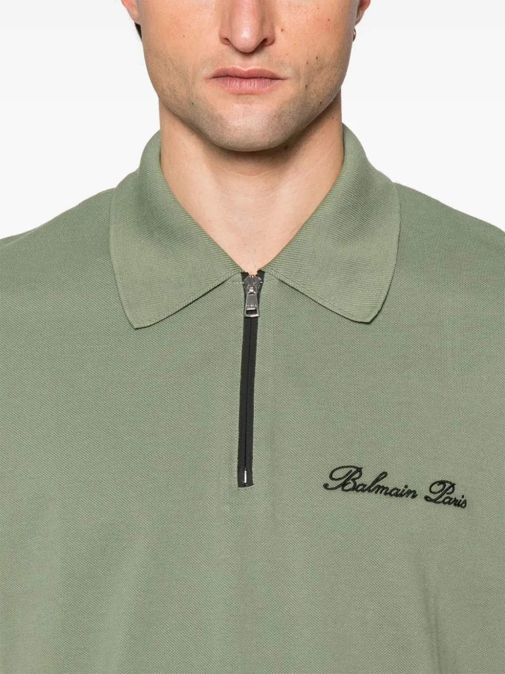 Logo Embroidered Short-Sleeved Polo Shirt