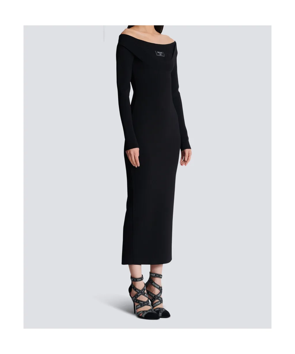 Long Plain Knit Dress