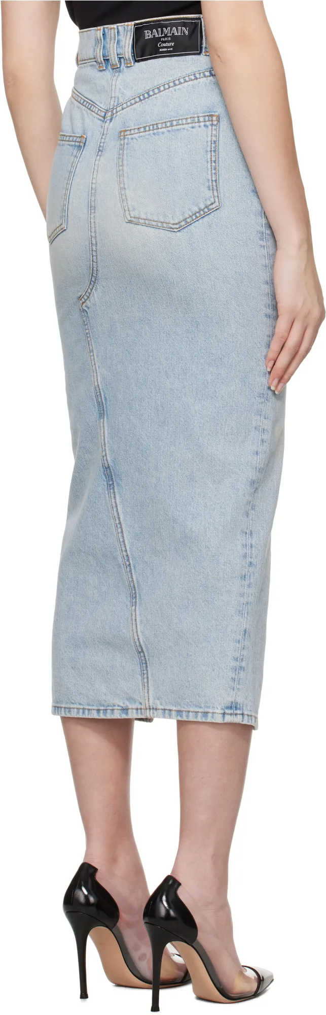 Denim Midi Skirt