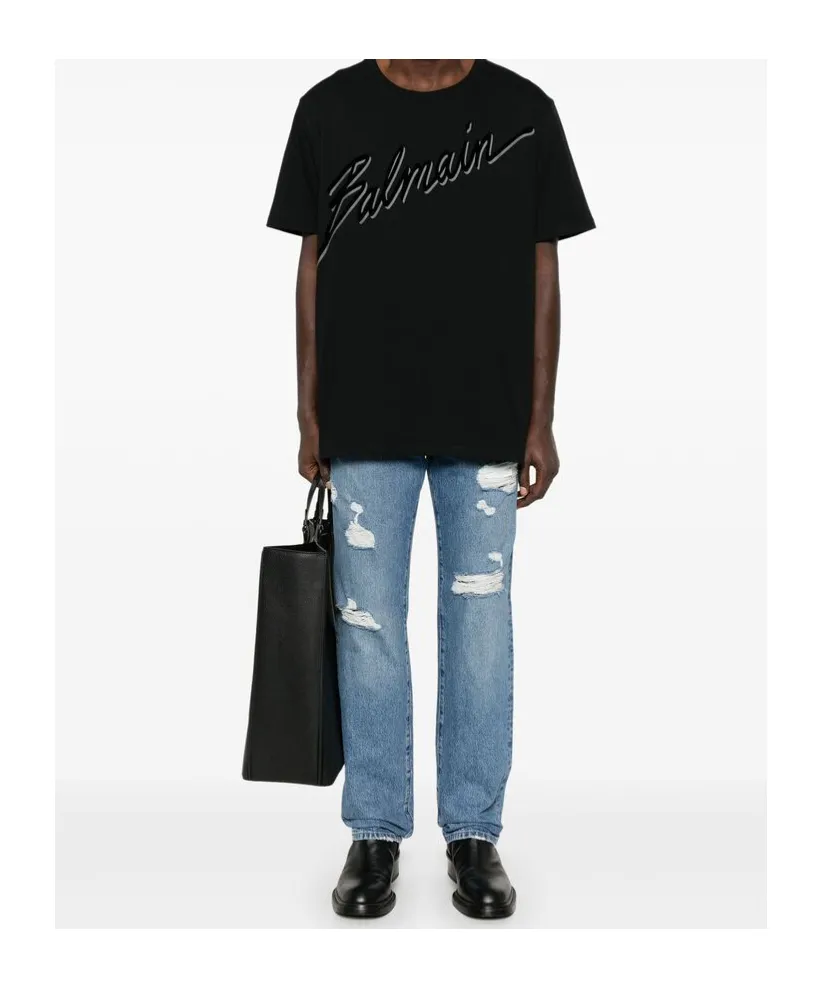 Flocked Logo T-Shirt