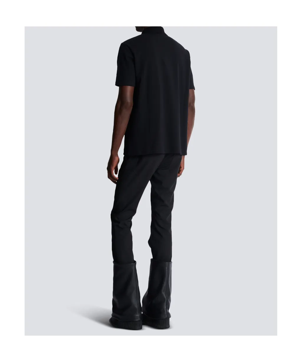 Logo Patch Polo Shirt