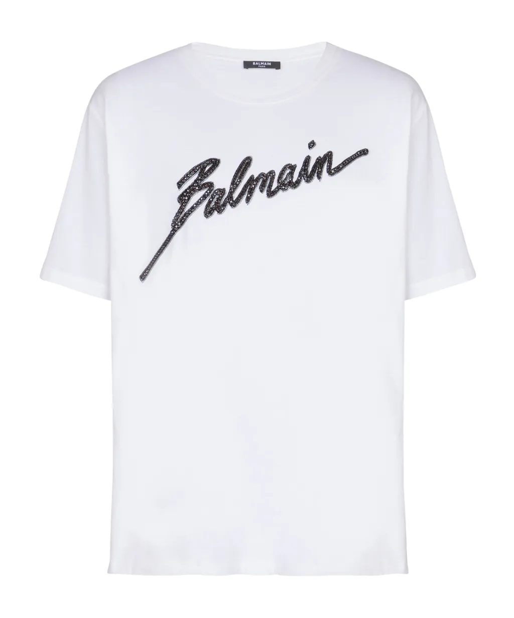 Logo Embellished Crewneck T-Shirt