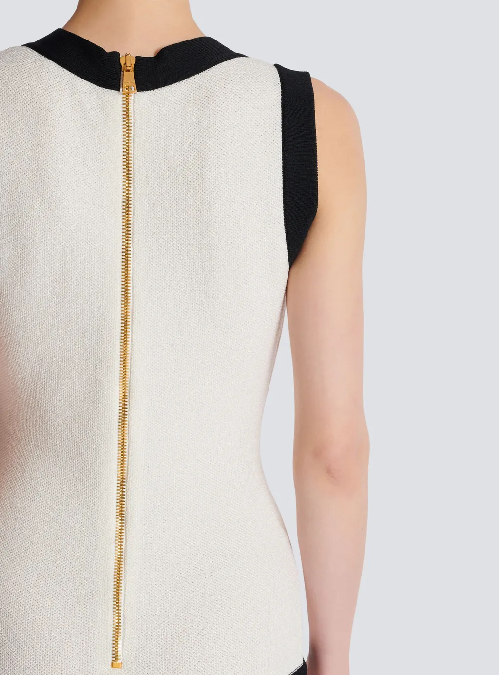 Two-Tone Knit Dress