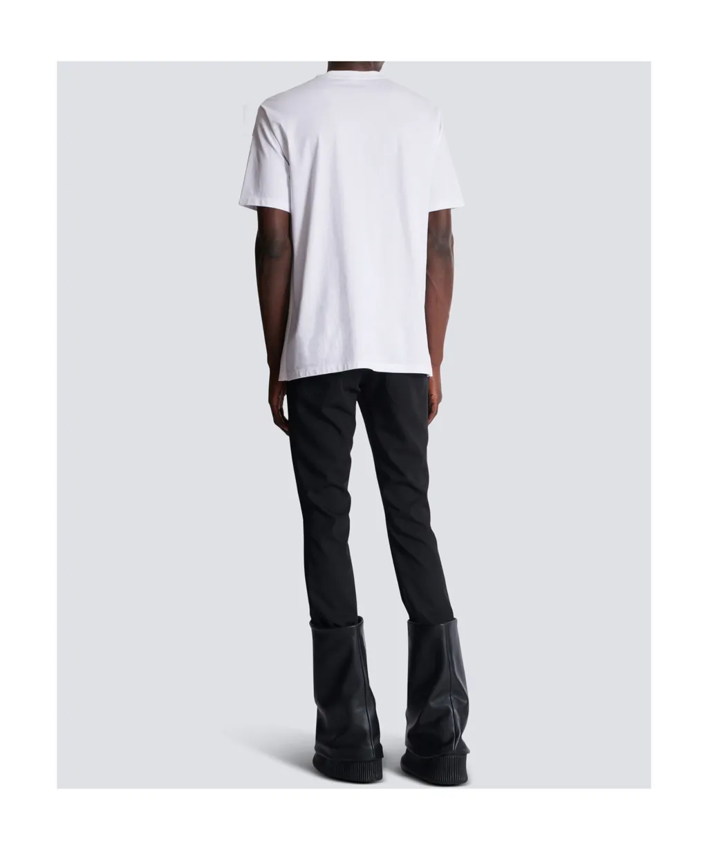 Love Letter And Lips Embroidered T-Shirt