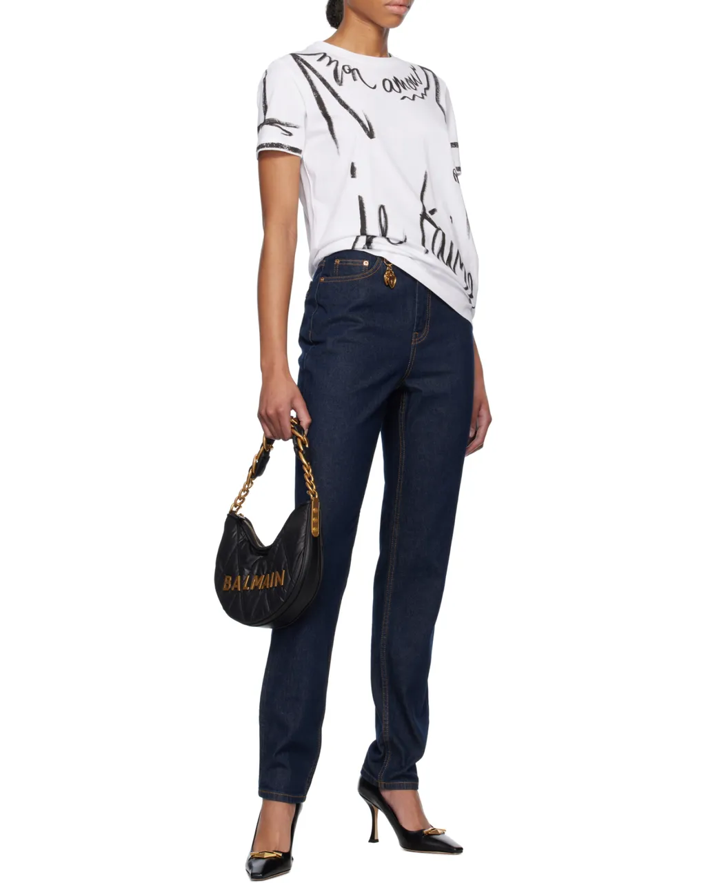 Je T'aime Print Short-Sleeved T-Shirt