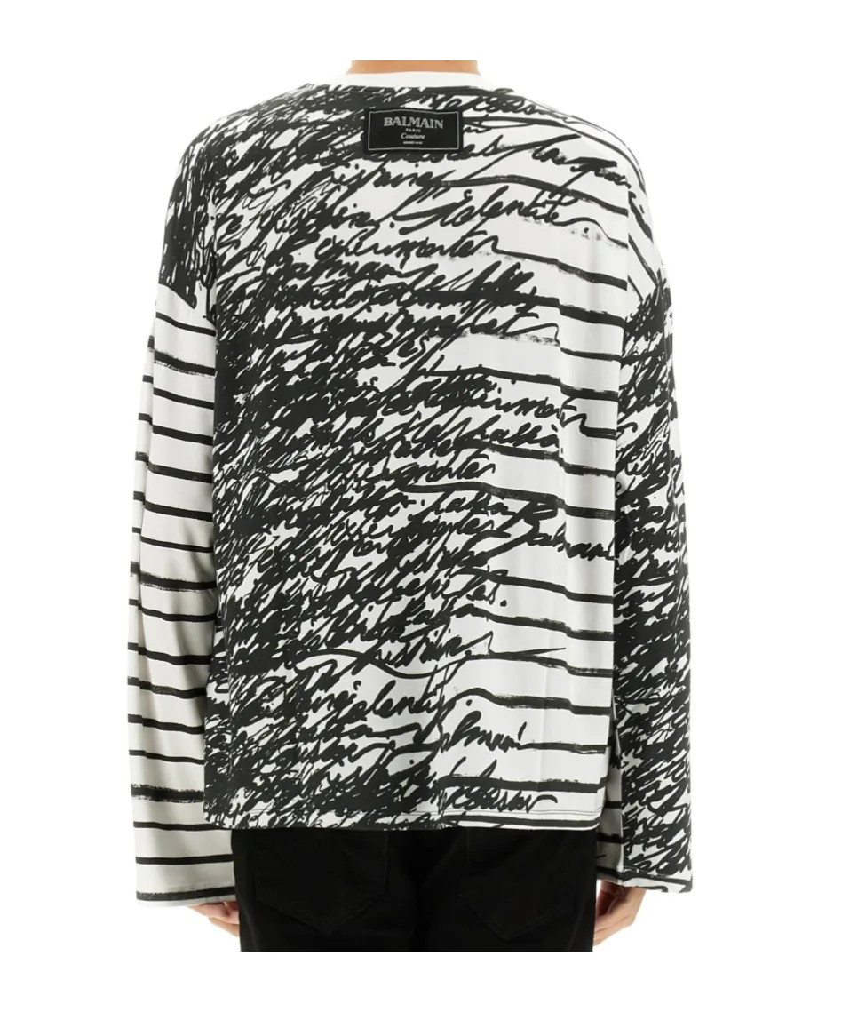Allover Printed Crewneck T-Shirt