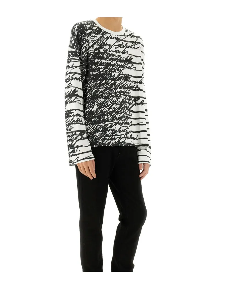Allover Printed Crewneck T-Shirt