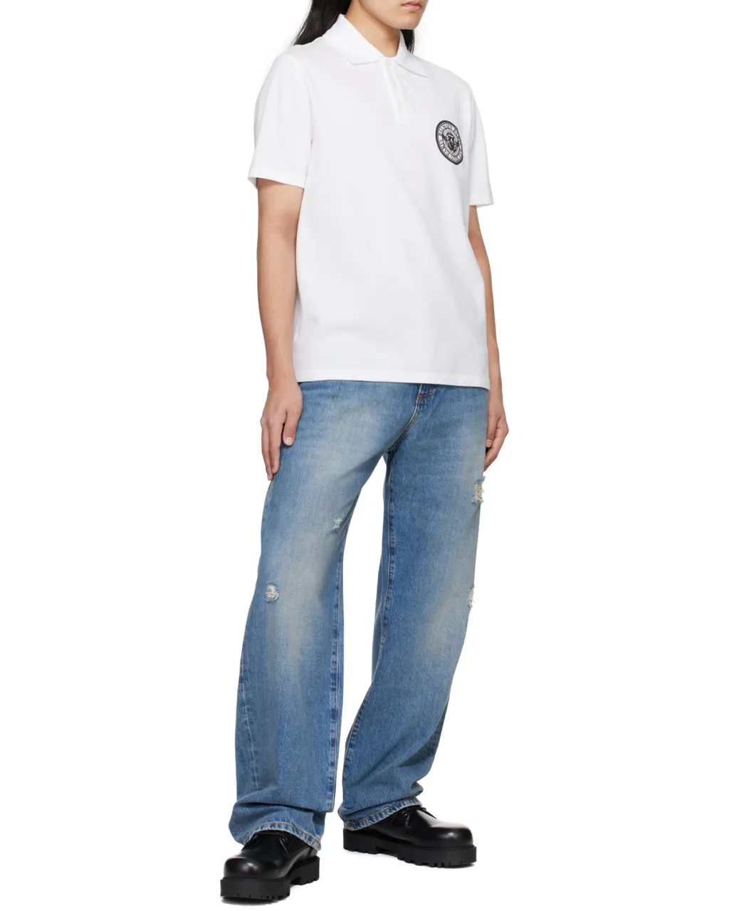 Distressed Loose-Fit Jeans