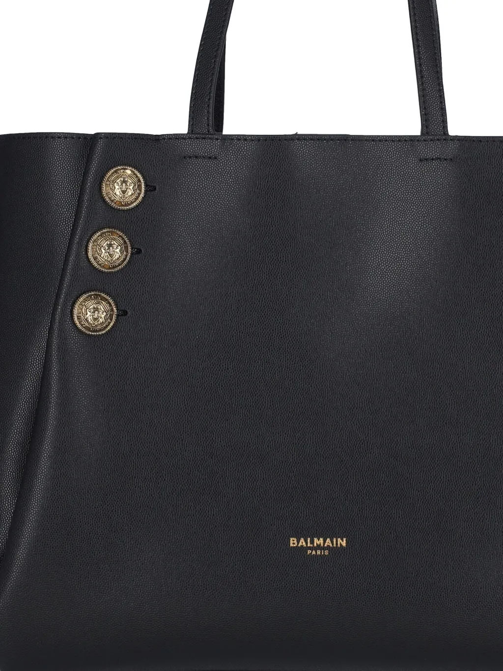 Button Detailed Tote Bag