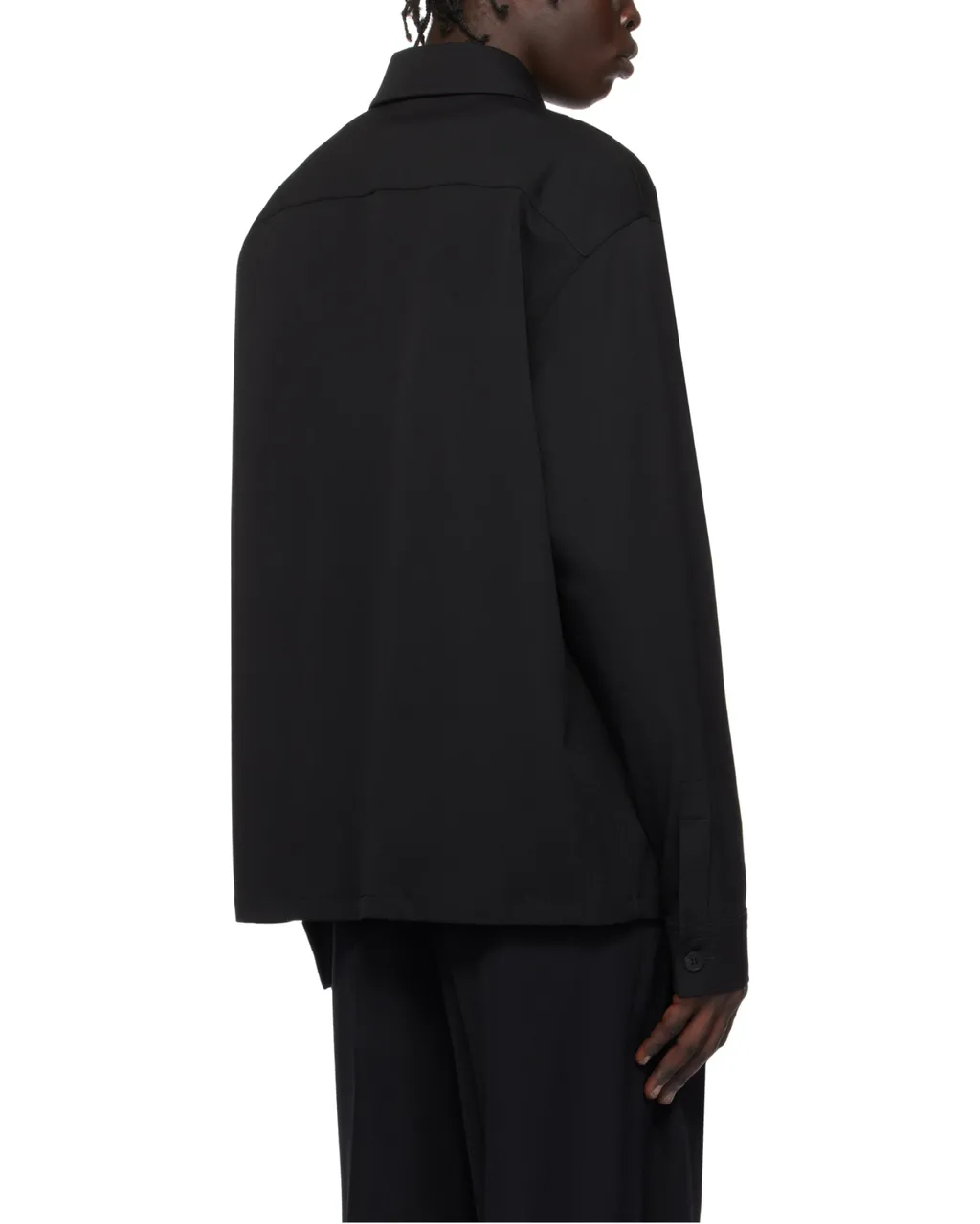 Logo Detailed Long Sleeved Overshirt