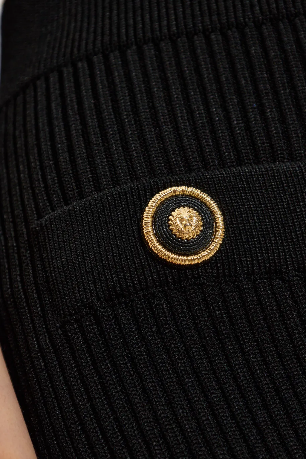 Button Detailed Pencil Skirt