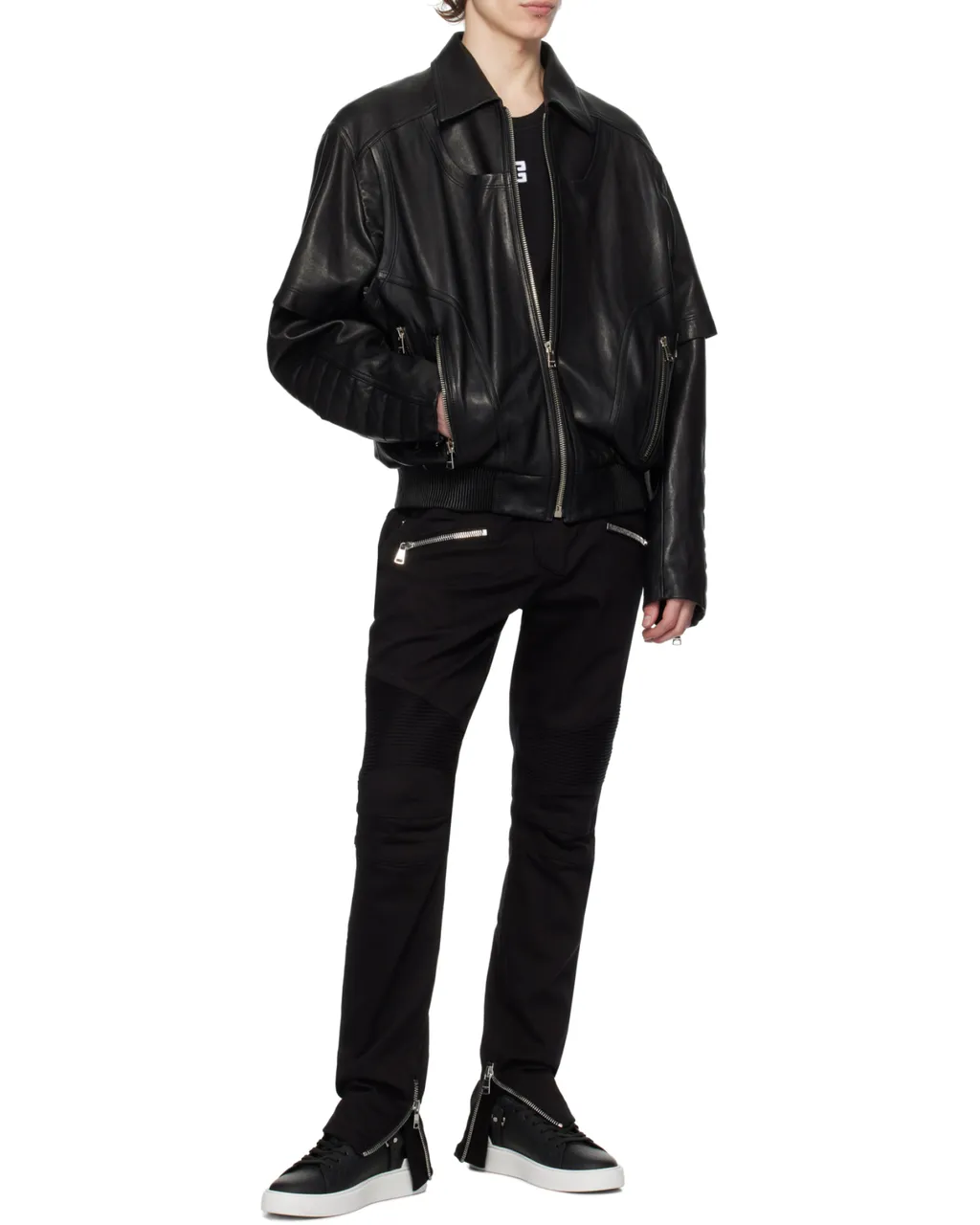 Zip Detailed Slim-Fit Jeans