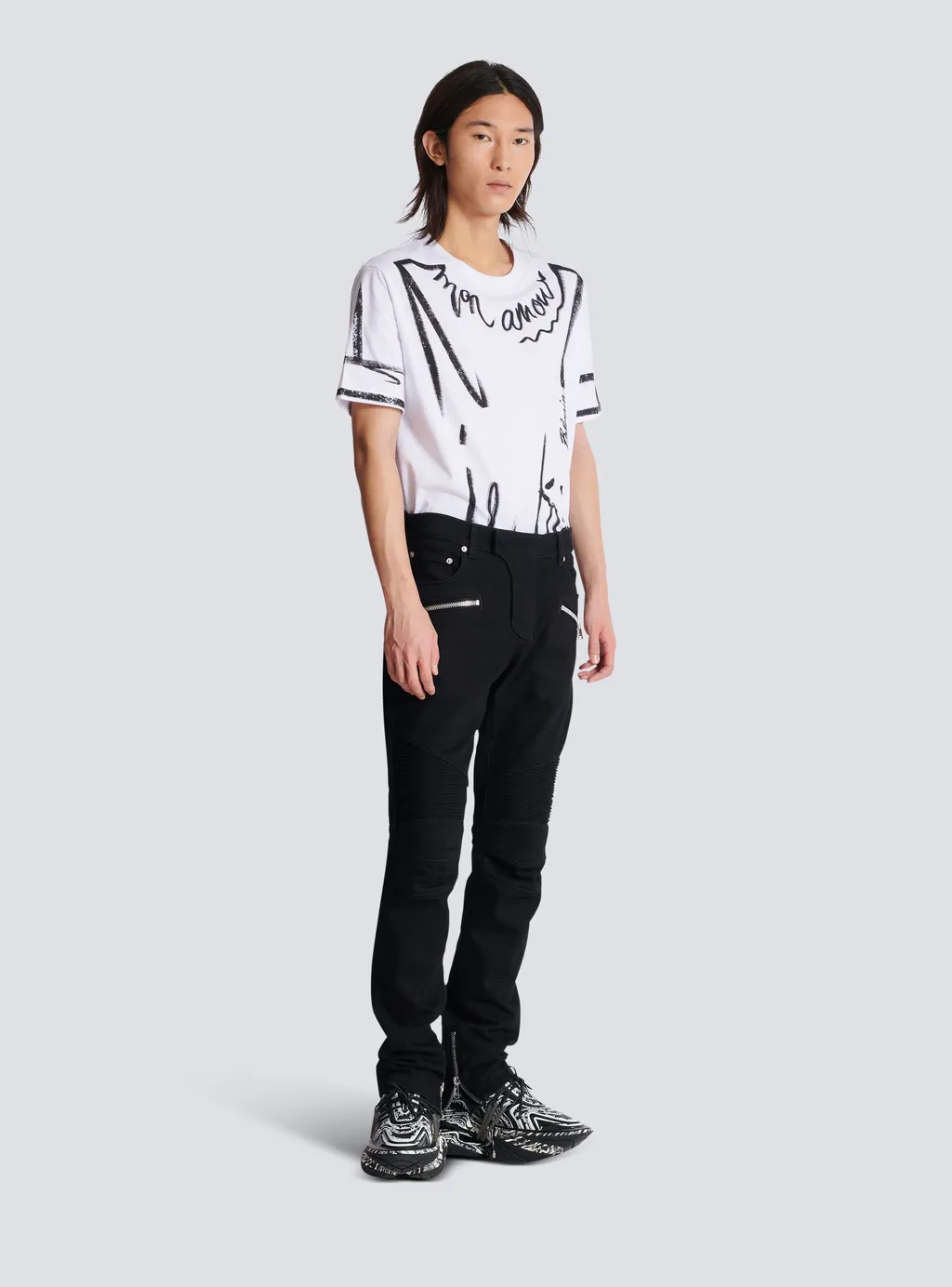 Zip Detailed Slim-Fit Jeans