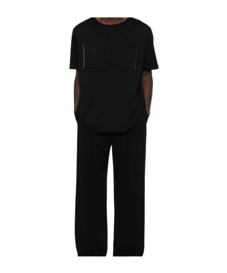 Flocked-Logo T-Shirt