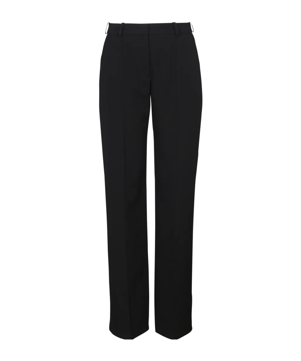 Creased Straight-Leg Trousers