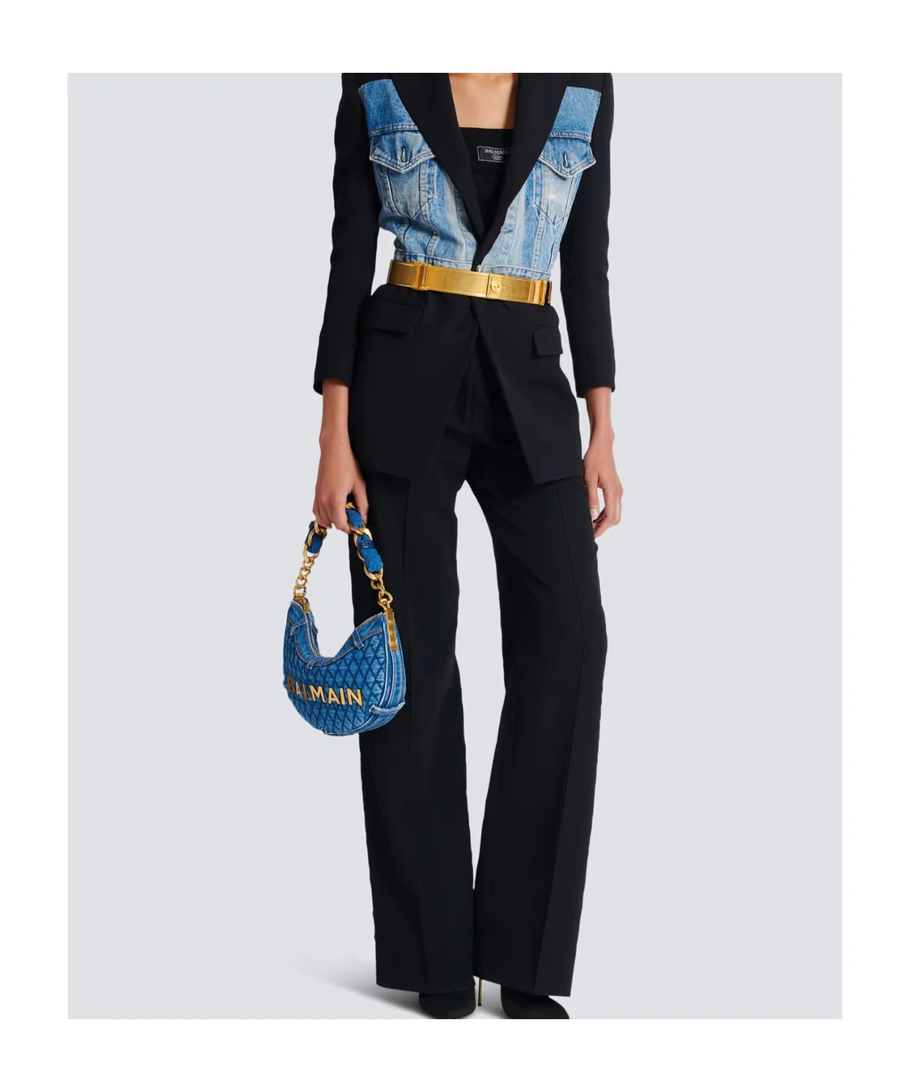 Creased Straight-Leg Trousers