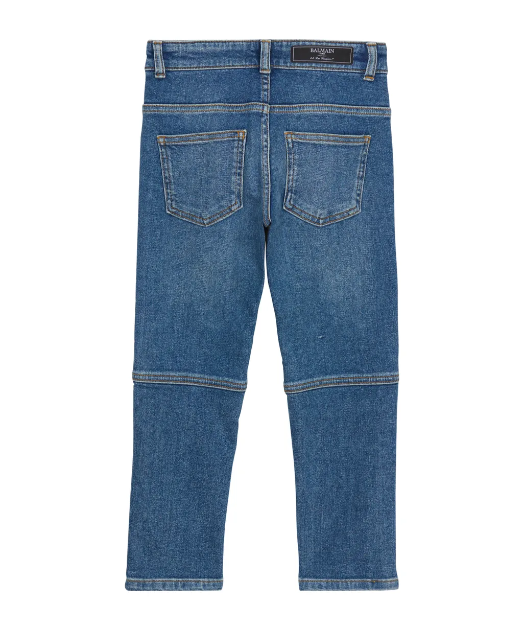 Denim Biker Jeans