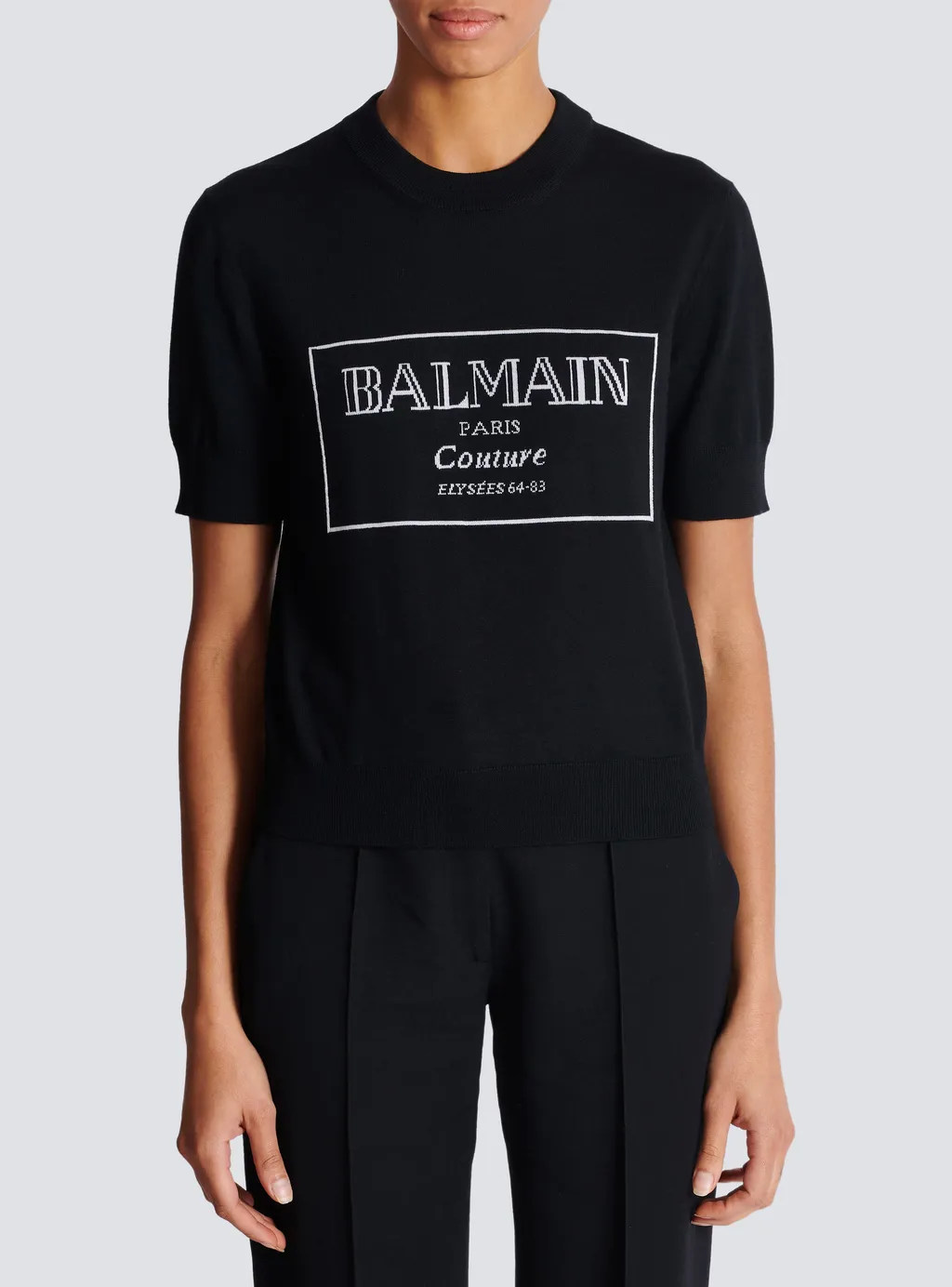 Logo Intarsia Crewneck T-Shirt