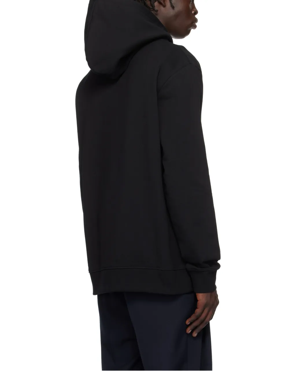 Logo Patch Drawstring Hoodie