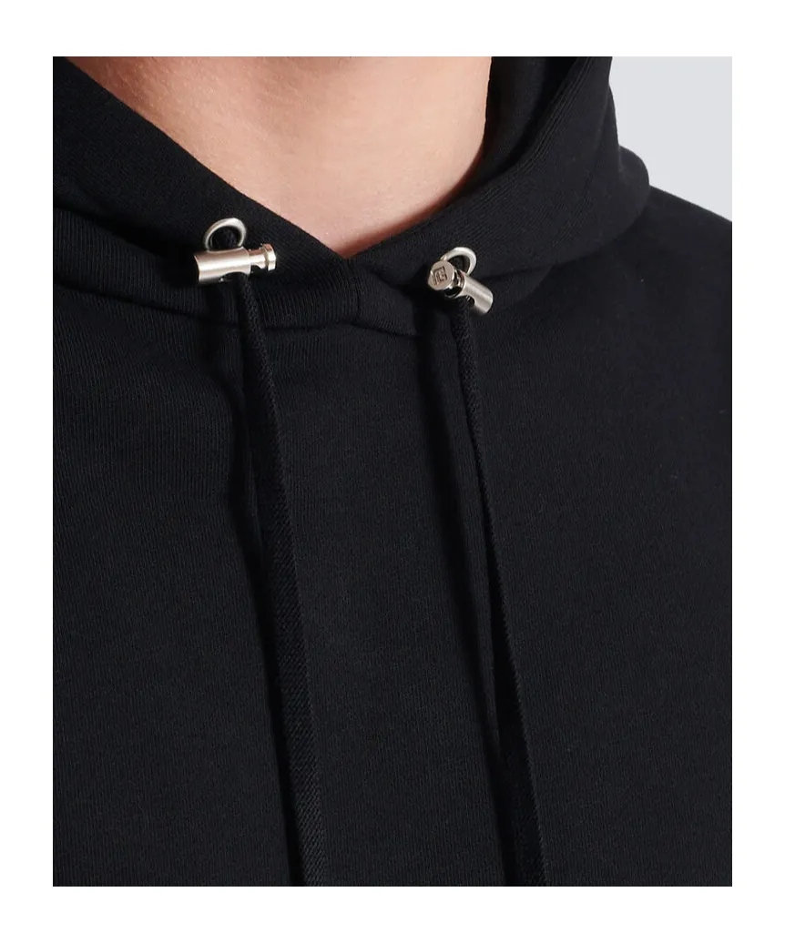 Logo Patch Drawstring Hoodie