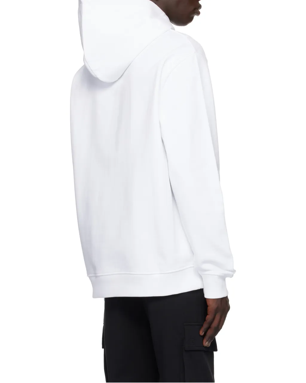 Logo Embroidered Drawstring Hoodie