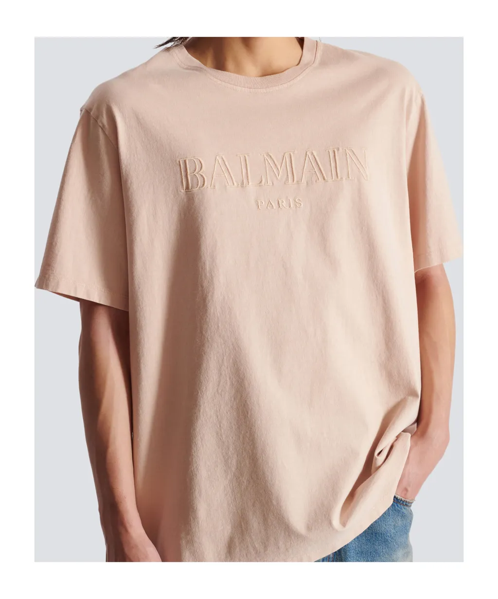 Loose T-Shirt With Vintage Balmain Embroidery