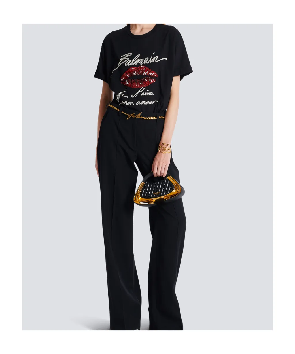 Logo Embellished Crewneck T-Shirt