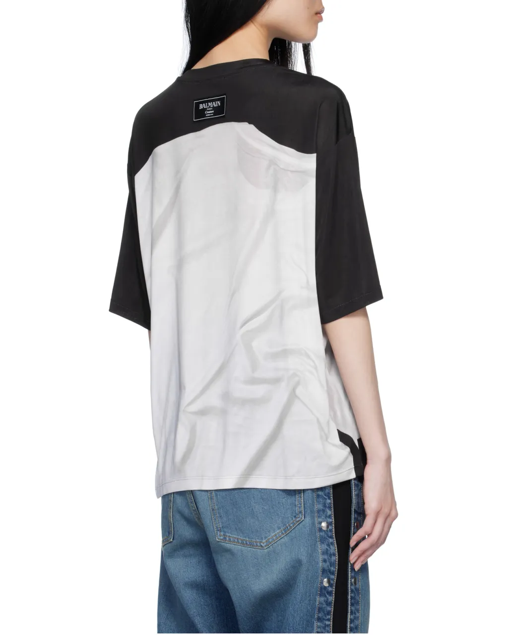 Loose T-Shirt With Optical Illusion Print